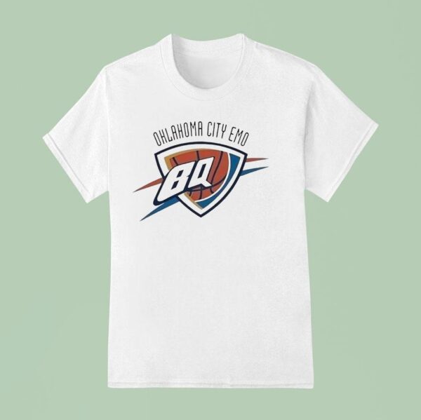 Oklahoma City Emo Style Oklahoma City Thunder Logo Parody T Shirt