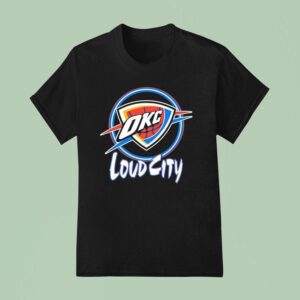 Oklahoma City Thunder Loud City Logo T Shirt