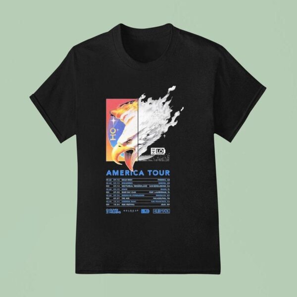 Oliver Heldens X Hi Lo America Tour Dates Eagle T Shirt