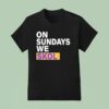 On Sundays We Skol Jj Mccarthy Minnesota Vikings T Shirt