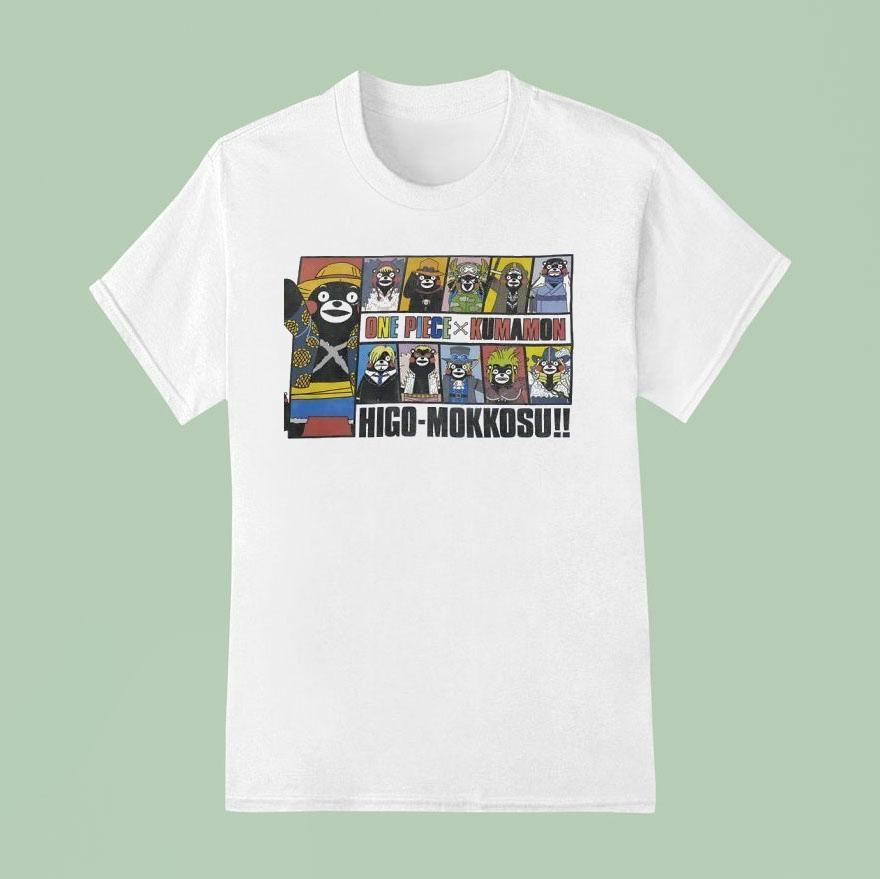 One Piece X Kumamon Higo Mokkosu T Shirt