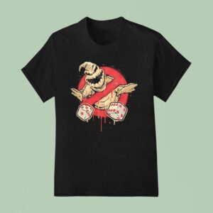 Oogie Boogie From The Nightmare Before Christmas In The Style Of The Ghostbusters Logo T Shirt