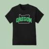 Oregon Map Green As Oregon Ducks T Shirt