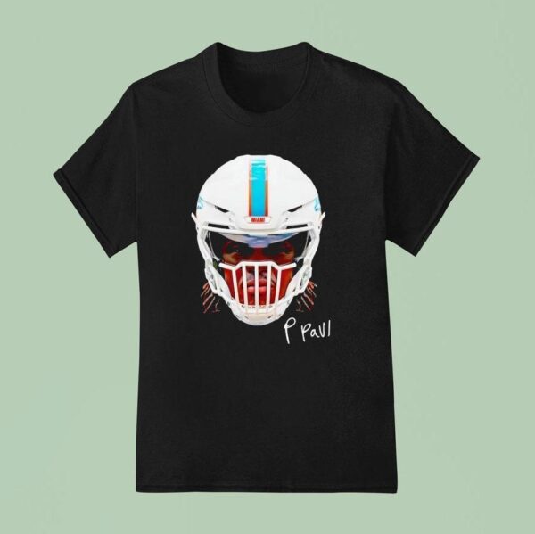 Patrick Paul Head Miami Dolphins Football T Shirt