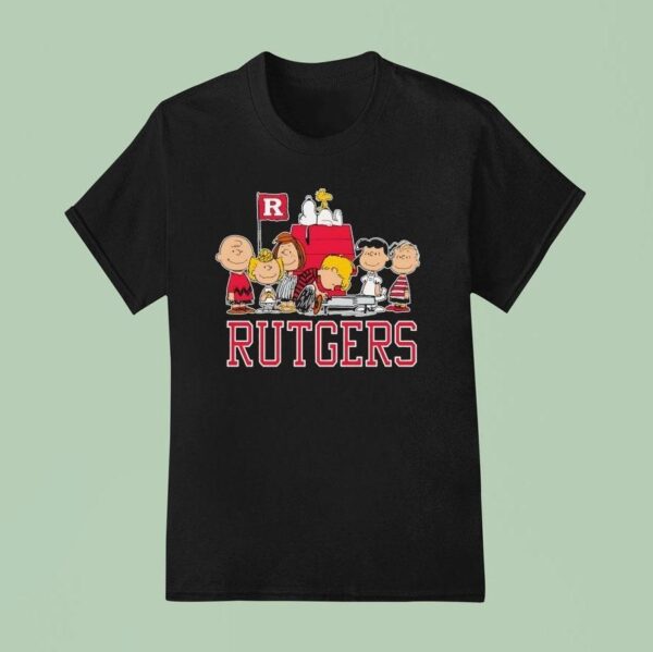 Peanuts Characters X Rutgers Scarlet Knights T Shirt