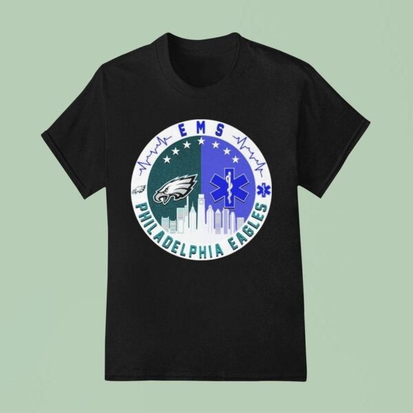 Philadelphia Eagles Philly X Ems Emergency Medical Services T Shirt