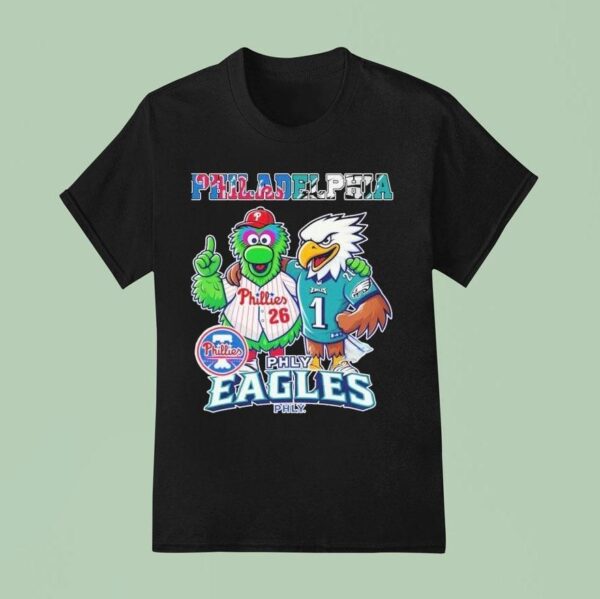 Philadelphia Eagles X Philadelphia Phillies Philly Masco T Shirt