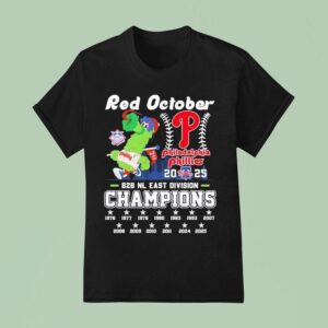 Philadelphia Phillies Red October Bb Nl East Division Champions Masco T Shirt