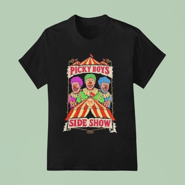 Picky Boys Side Show Concert Tour Clown T Shirt
