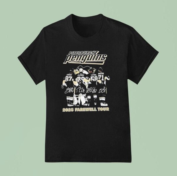 Pittsburgh Penguins Hockey Legends Farewell Tour Signatures T Shirt