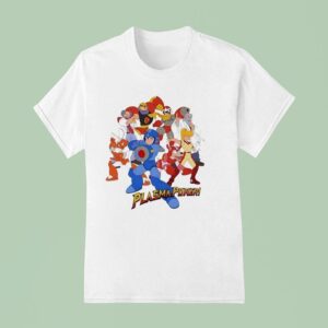 Plasma Power Mega Man Characters T Shirt