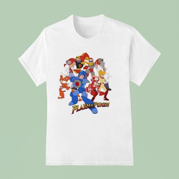Plasma Power Mega Man Characters T Shirt