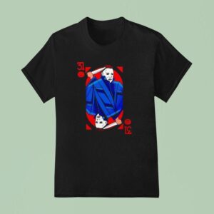 Premium Scary Michael Myers Halloween Horror Card T Shirt