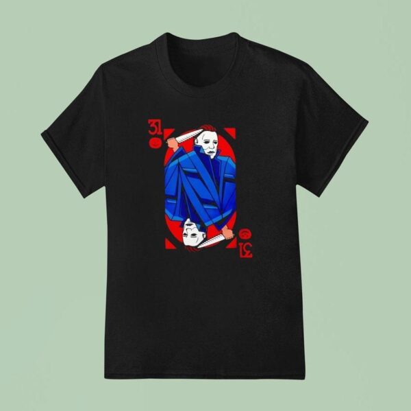 Premium Scary Michael Myers Halloween Horror Card T Shirt