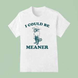 Raccoon I Could Be Meaner T Shirt