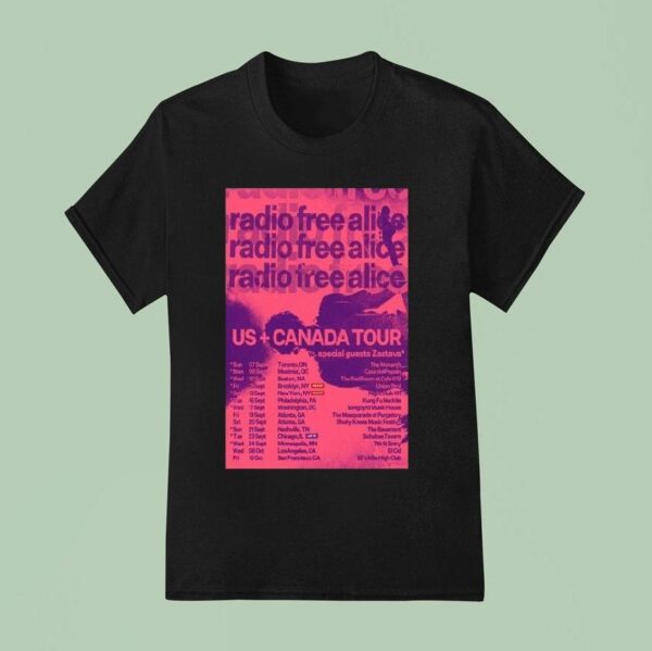 Radio Free Alice Us Canada Tour Dates S T Shirt