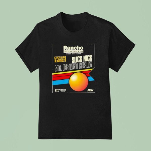 Rancho Cucamonga Kids Video Cassette Slick Nick Mr Instant Replay Vintage T Shirt