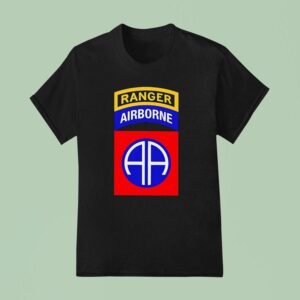 Ranger Airborne Division Paratrooper Logo T Shirt