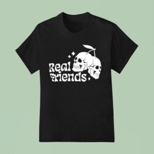 Real Friends Cherry Skull T Shirt