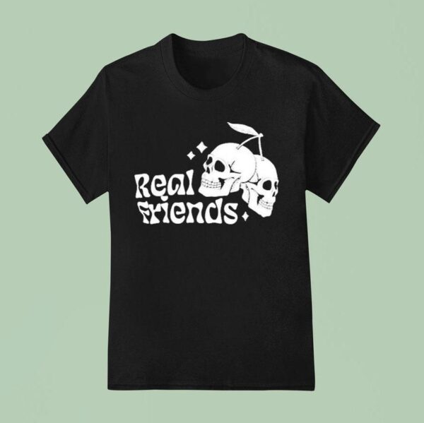 Real Friends Cherry Skull T Shirt