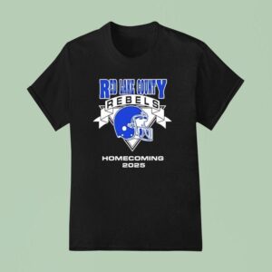Red Lake County Rebels Football Helmet Homecoming T Shirt