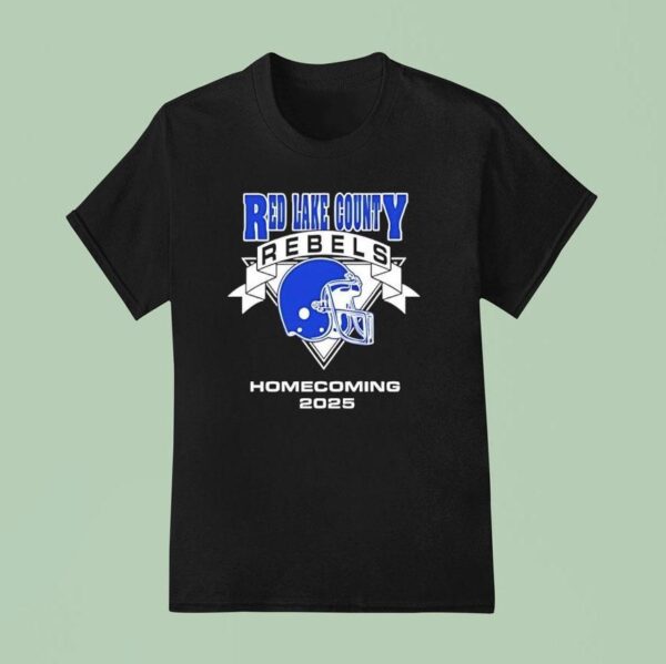 Red Lake County Rebels Football Helmet Homecoming T Shirt