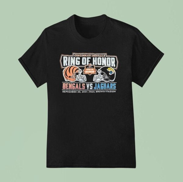 Ring Of Honor Cincinnati Bengals Vs Jacksonville Jaguars Paul Brown Stadium Vintage T Shirt