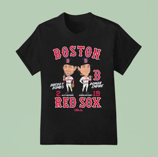 Roman Anthony And Alex Bregman Boston Red Sox Player Duo Caricature T Shirt