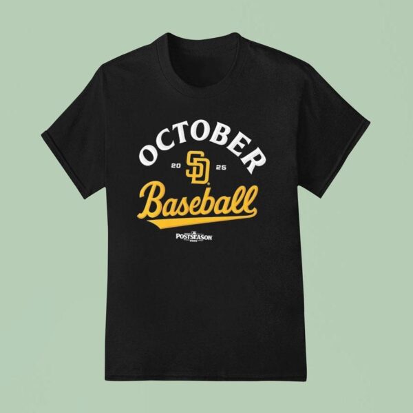 San Diego Padres October Baseball Post Season T Shirt