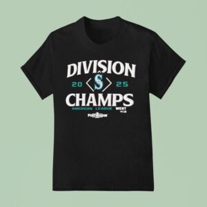Seattle Mariners Al West Division Champions Mlb Postseason T Shirt