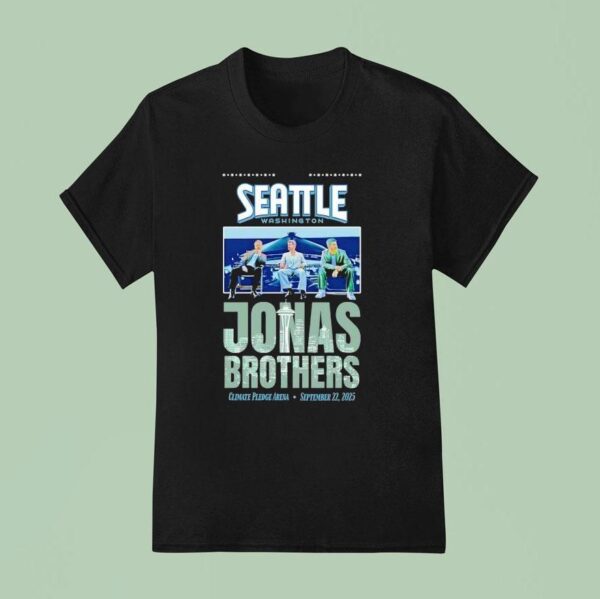 Seattle Washington Jonas Brothers Climate Pledge Arena T Shirt