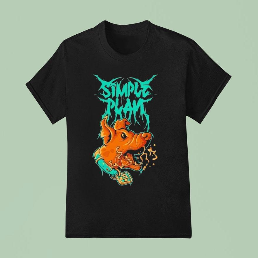 Simple Plan Dog Halloween T Shirt