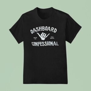 Skeleton Hand Dashboard Confessional Waving This Town Goodbye T Shirt