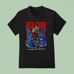 Skeleton Jalen Brunson The Vibes Are Immaculate New York Knicks T Shirt