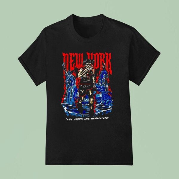 Skeleton Jalen Brunson The Vibes Are Immaculate New York Knicks T Shirt
