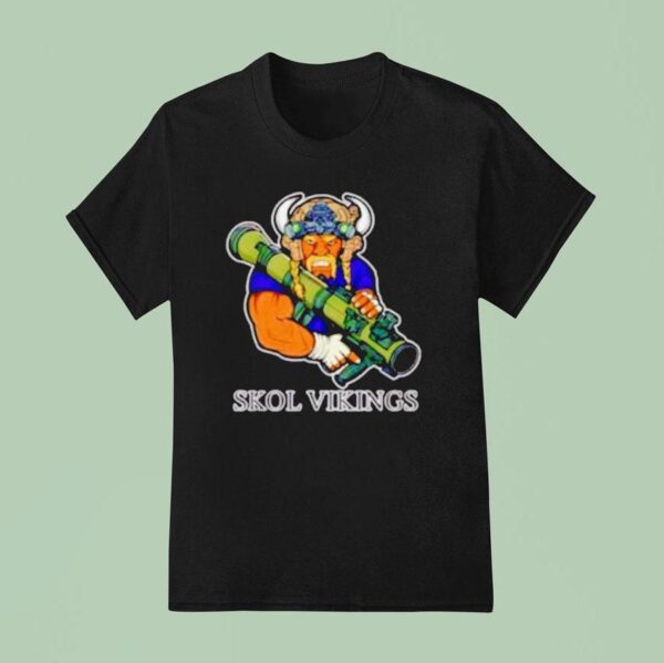 Skol Vikings Minnesota Vikings Military Rocket Launcher T Shirt