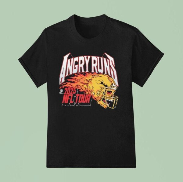 Skull Angry Runs Nfl Tour T Shirt