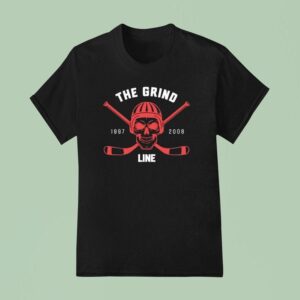 Skull Hockey The Grind Line T Shirt