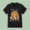 Snoopy Friends And The Peanuts Just A Girl Who Loves Halloween And Auburn Tigers T Shirt