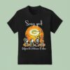 Snoopy Friends And The Peanuts Scary Good Defense This Halloween Green Bay Packers T Shirt