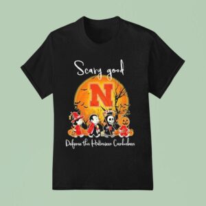 Snoopy Friends And The Peanuts Scary Good Defense This Halloween Nebraska Cornhuskers T Shirt