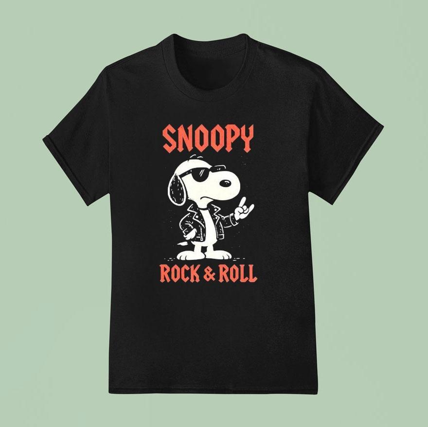 Snoopy Rock And Roll T Shirt