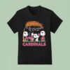 Snoopy The Peanuts Arizona Cardinals It S The Most Wonderful Time Of The Year Walking T Shirt