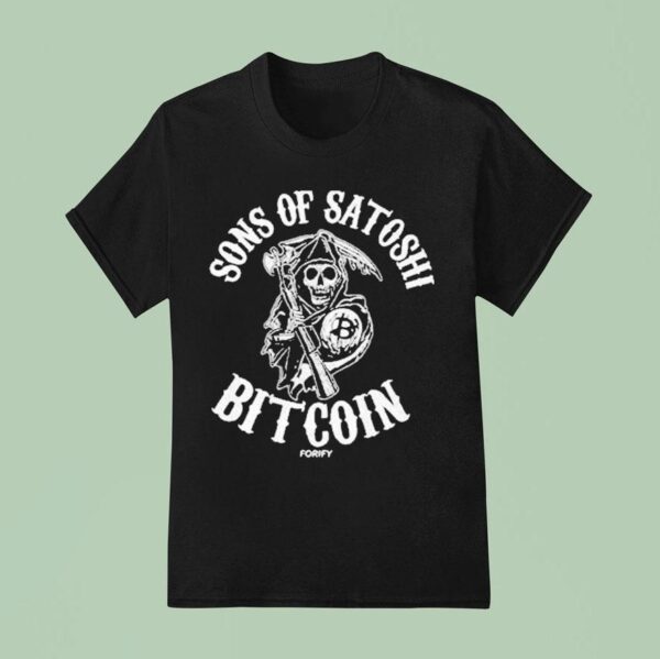 Sons Of Satoshi Bitcoin Forify Grim Reaper T Shirt
