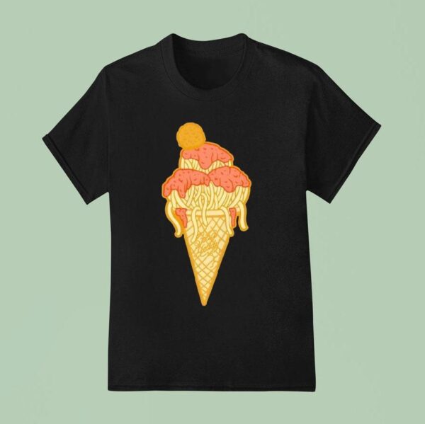 Spag Heddy Pasta Cone T Shirt