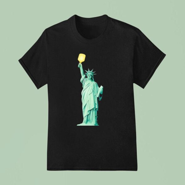 Statue Of Liberty Pickleball T Shirt