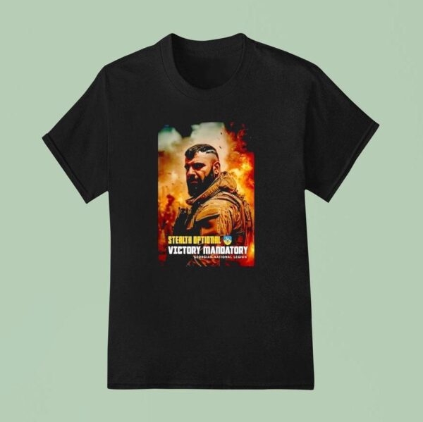 Stealth Optional Victory Mandatory Georgian National Legion T Shirt