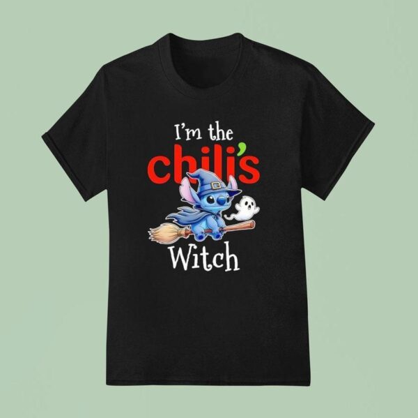 Stitch And Ghost I M The Chili S Witch Halloween T Shirt