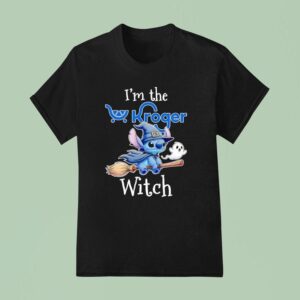 Stitch And Ghost I M The Kroger Witch Halloween T Shirt