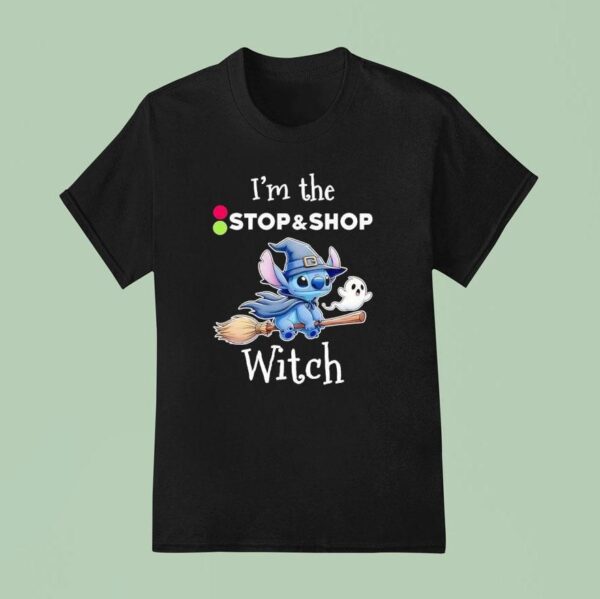 Stitch And Ghost I M The Stop And Shop Witch Halloween T Shirt
